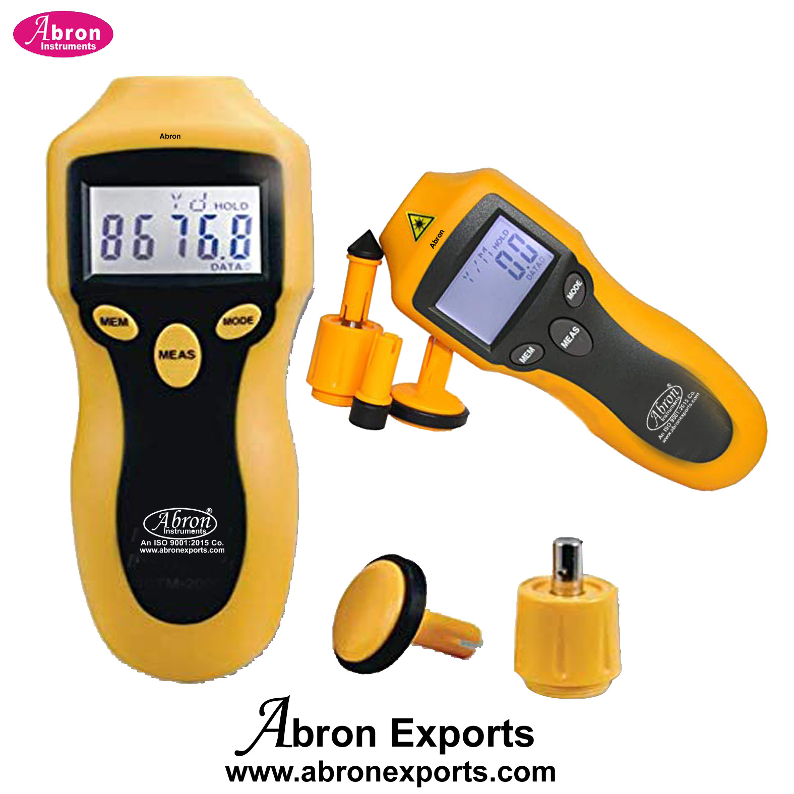 Tachometer Digital Speedometer LCD Non Contact 50-99999 Contact 20T Rotation Hz Length Revolution Max Min Backlight AE-1329TD